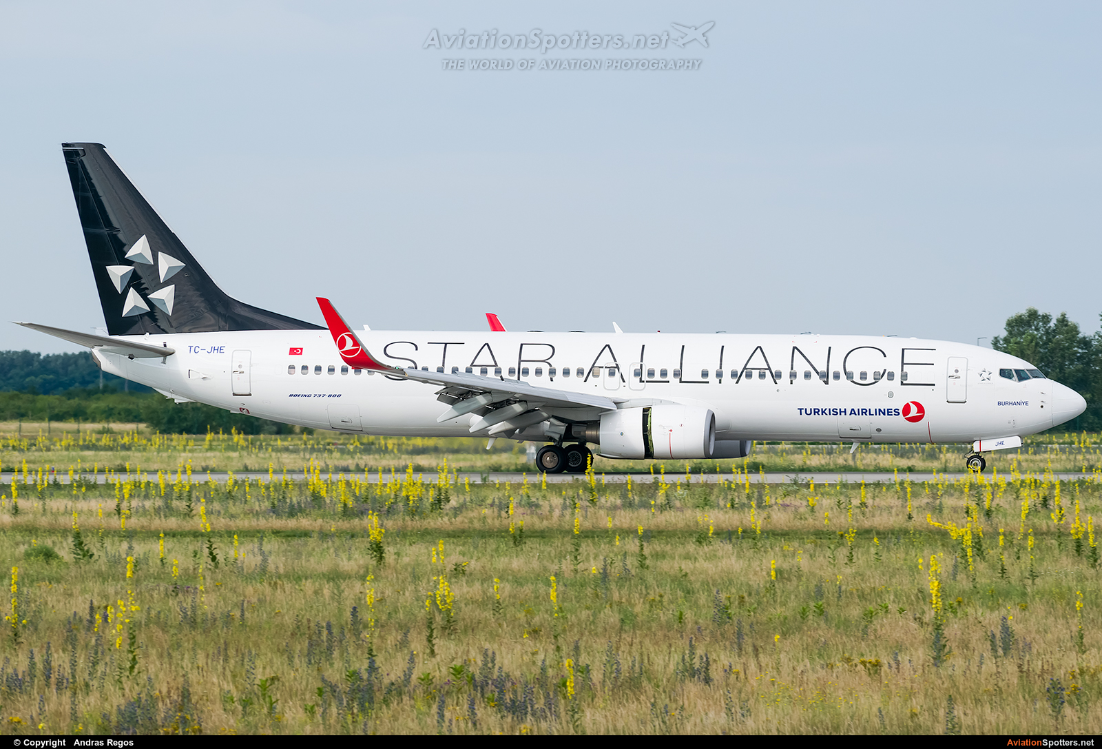 Turkish Airlines  -  737-800  (TC-JHE) By Andras Regos (regos)