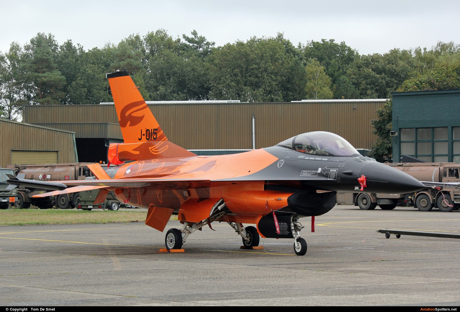 Netherlands - Air Force  -  F-16AM Fighting Falcon  (J-015) By Tom De Smet (Tommer)