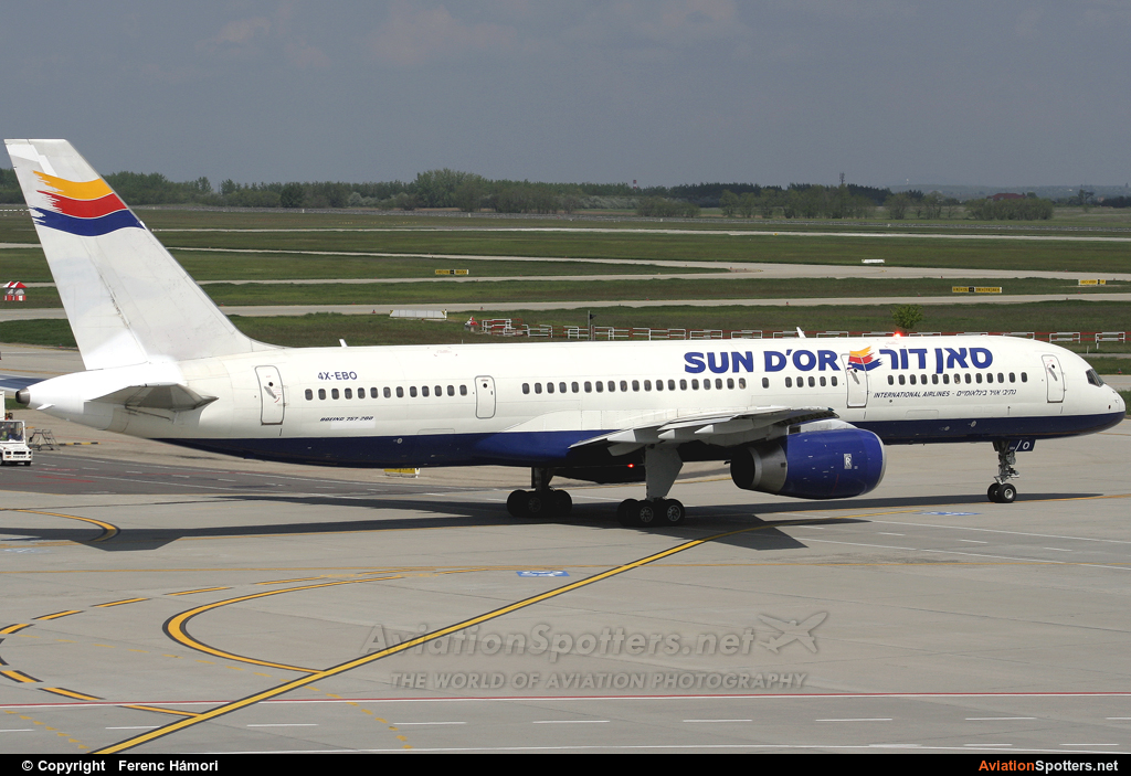 Sun d'Or International Airlines  -  757-200  (4X-EBO) By Ferenc Hámori (hamori)