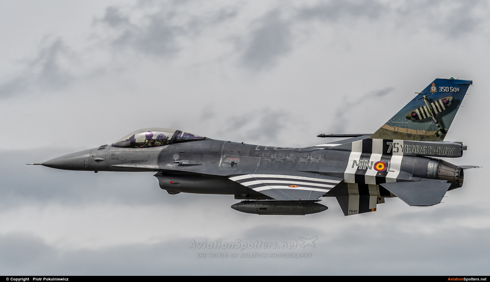 Belgium - Air Force  -  F-16AM Fighting Falcon  (FA-57) By Piotr Pokulniewicz (Piciu)
