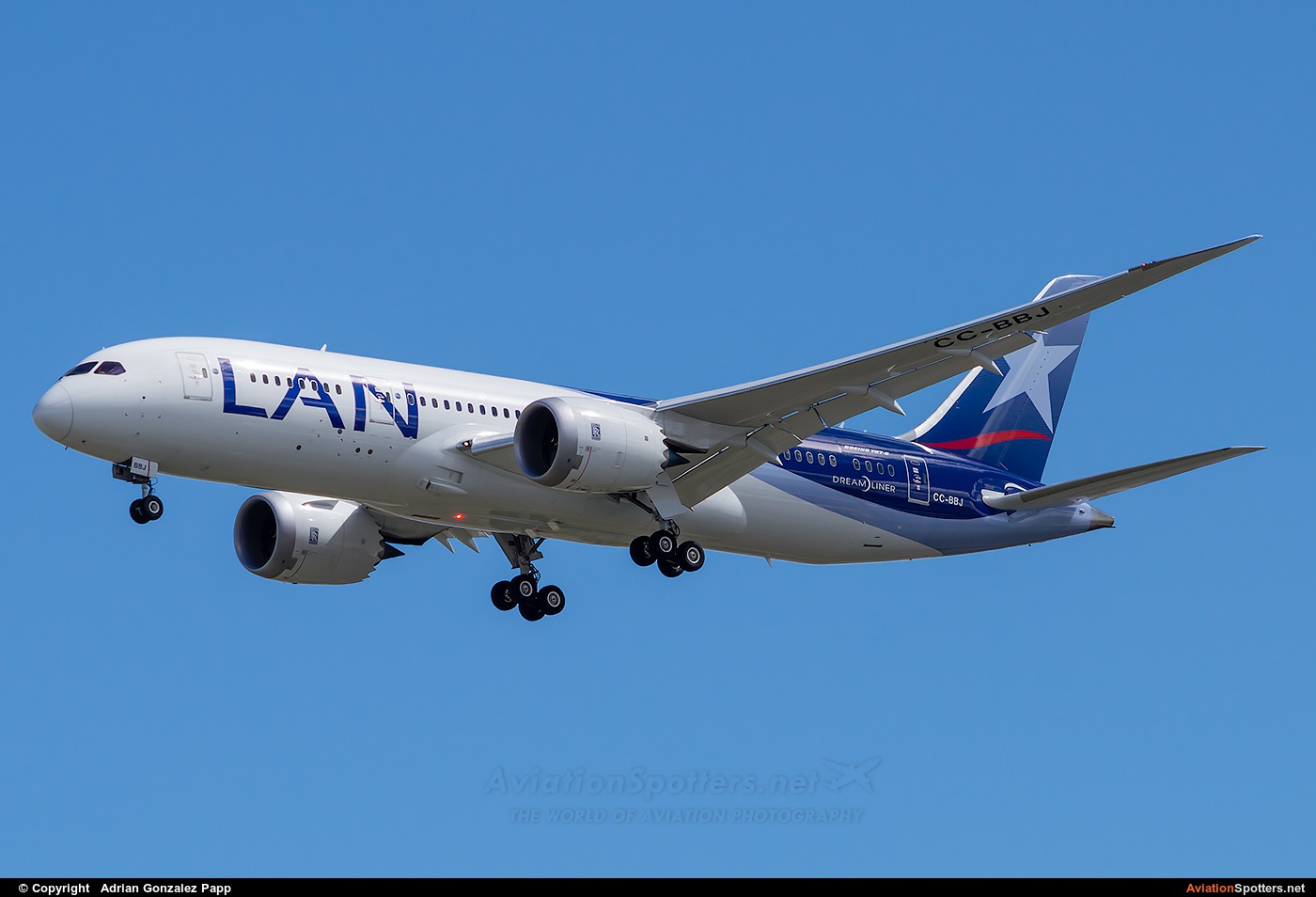 LAN Airlines  -  787-8 Dreamliner  (CC-BBJ) By Adrian Gonzalez Papp (agp12)