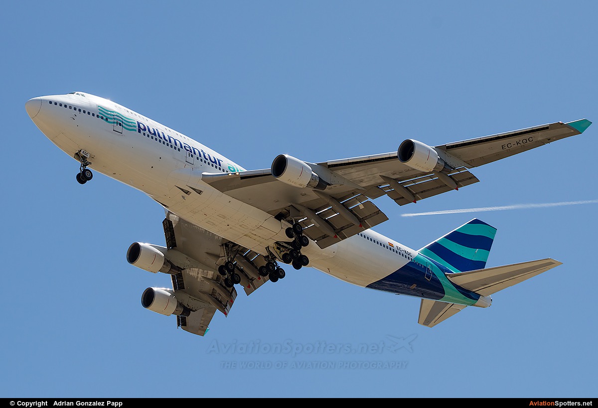 Pullmantur Air  -  747-412  (EC-KQC) By Adrian Gonzalez Papp (agp12)