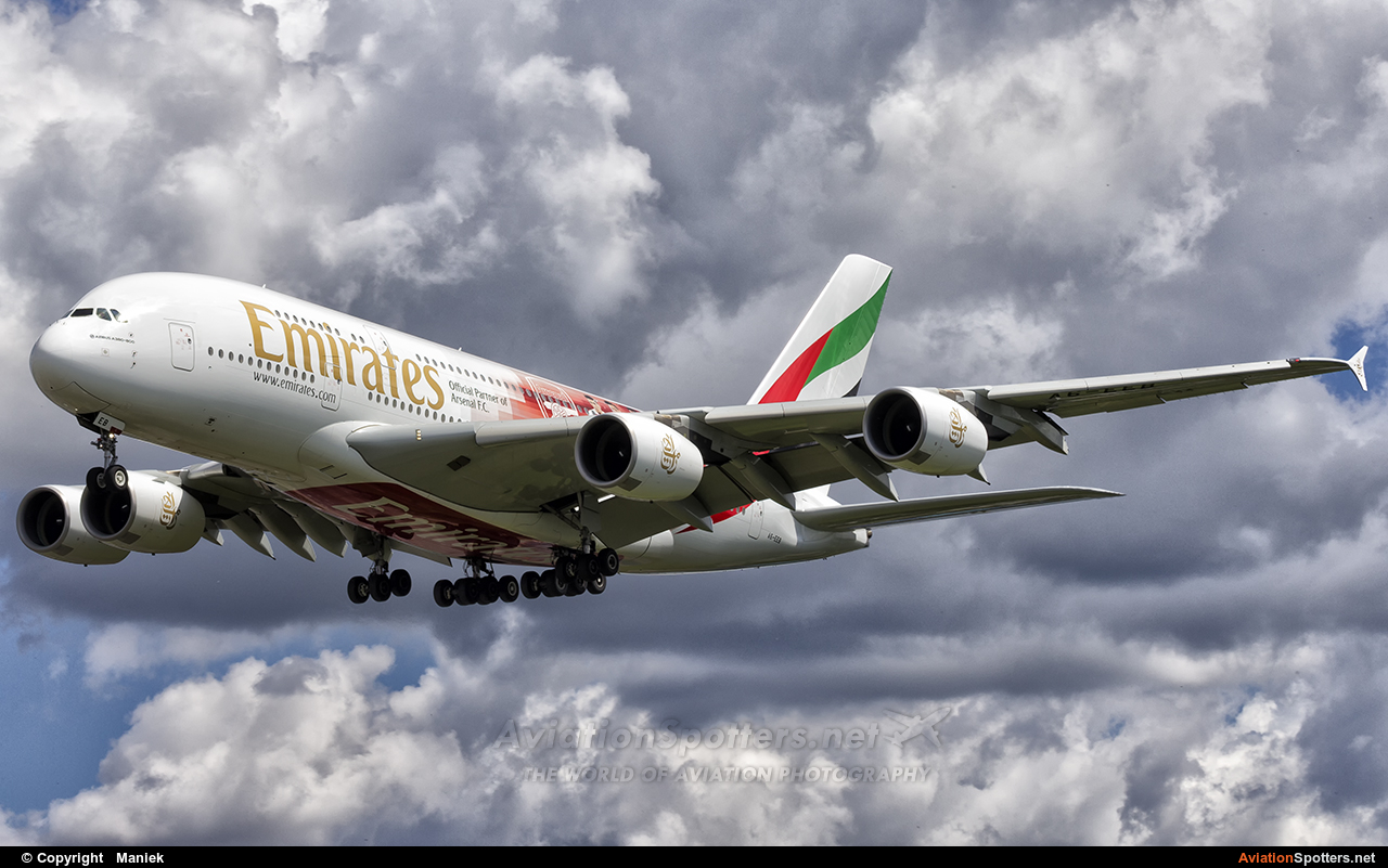 Emirates Airlines  -  A380-861  (A6-EEB) By Maniek (Maniek)