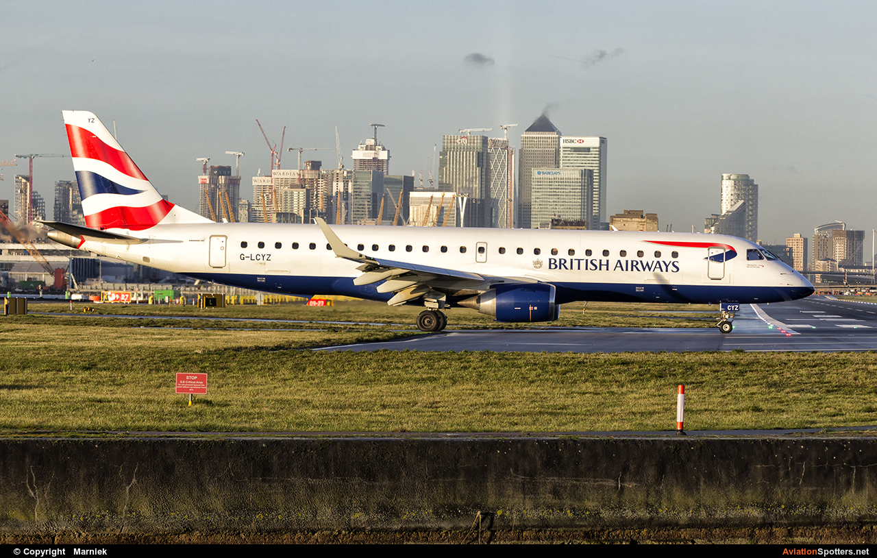 British Airways - City Flyer  -  190  (G-LCYZ) By Maniek (Maniek)