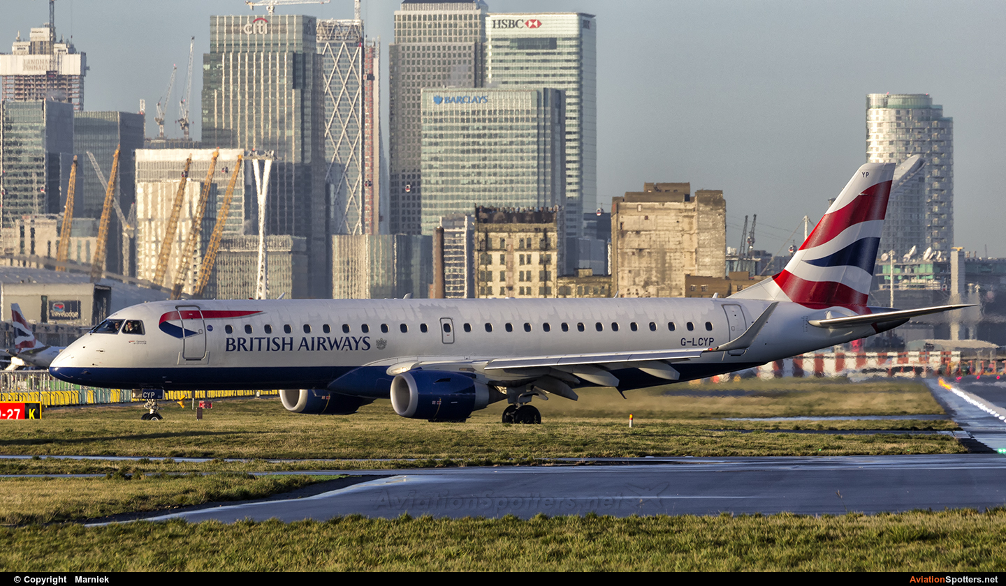 British Airways - City Flyer  -  190  (G-LCYP) By Maniek (Maniek)