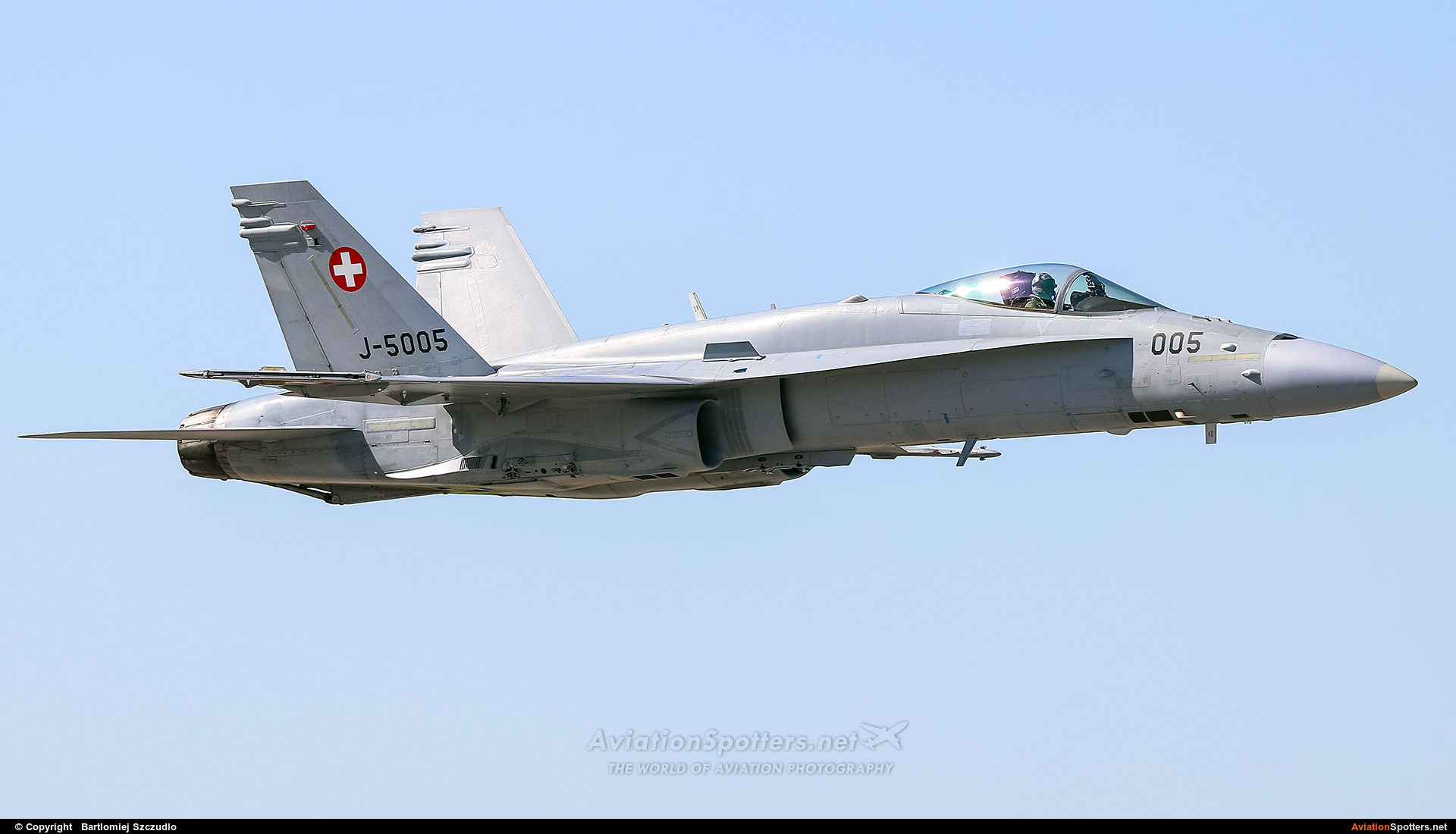 Switzerland - Air Force  -  F/A-18C Hornet  (J-5005) By Bartlomiej Szczudlo  (BartekSzczudlo)
