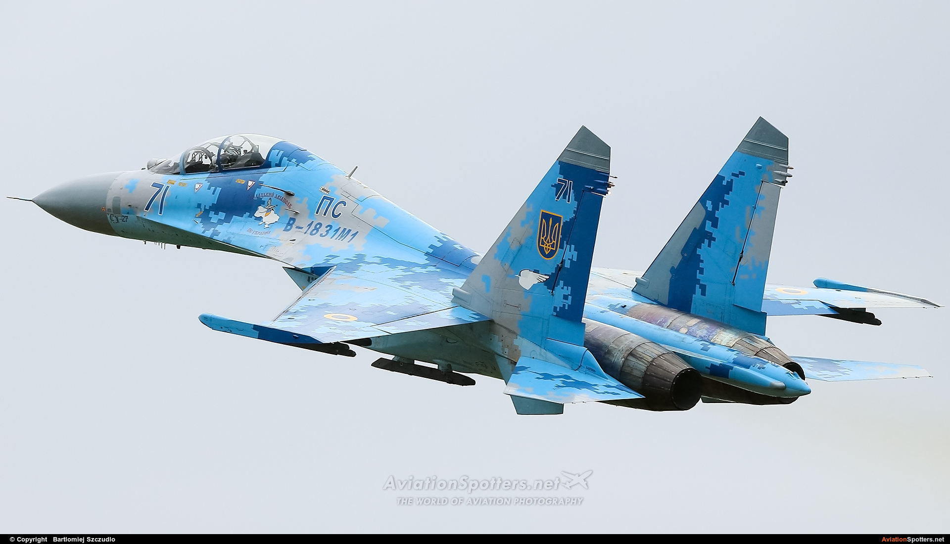 Ukraine - Air Force  -  Su-27  (71) By Bartlomiej Szczudlo  (BartekSzczudlo)