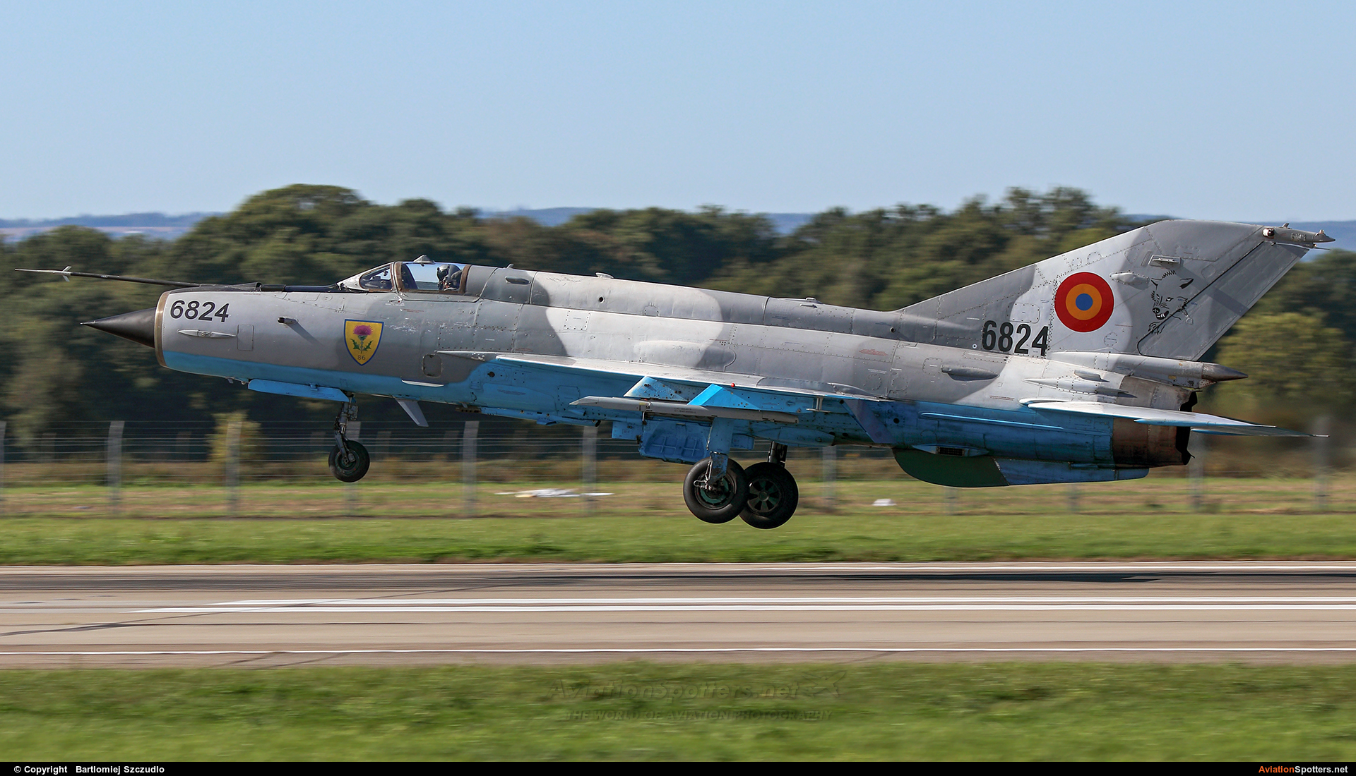 Romania - Air Force  -  MiG-21 LanceR C  (6824) By Bartlomiej Szczudlo  (BartekSzczudlo)