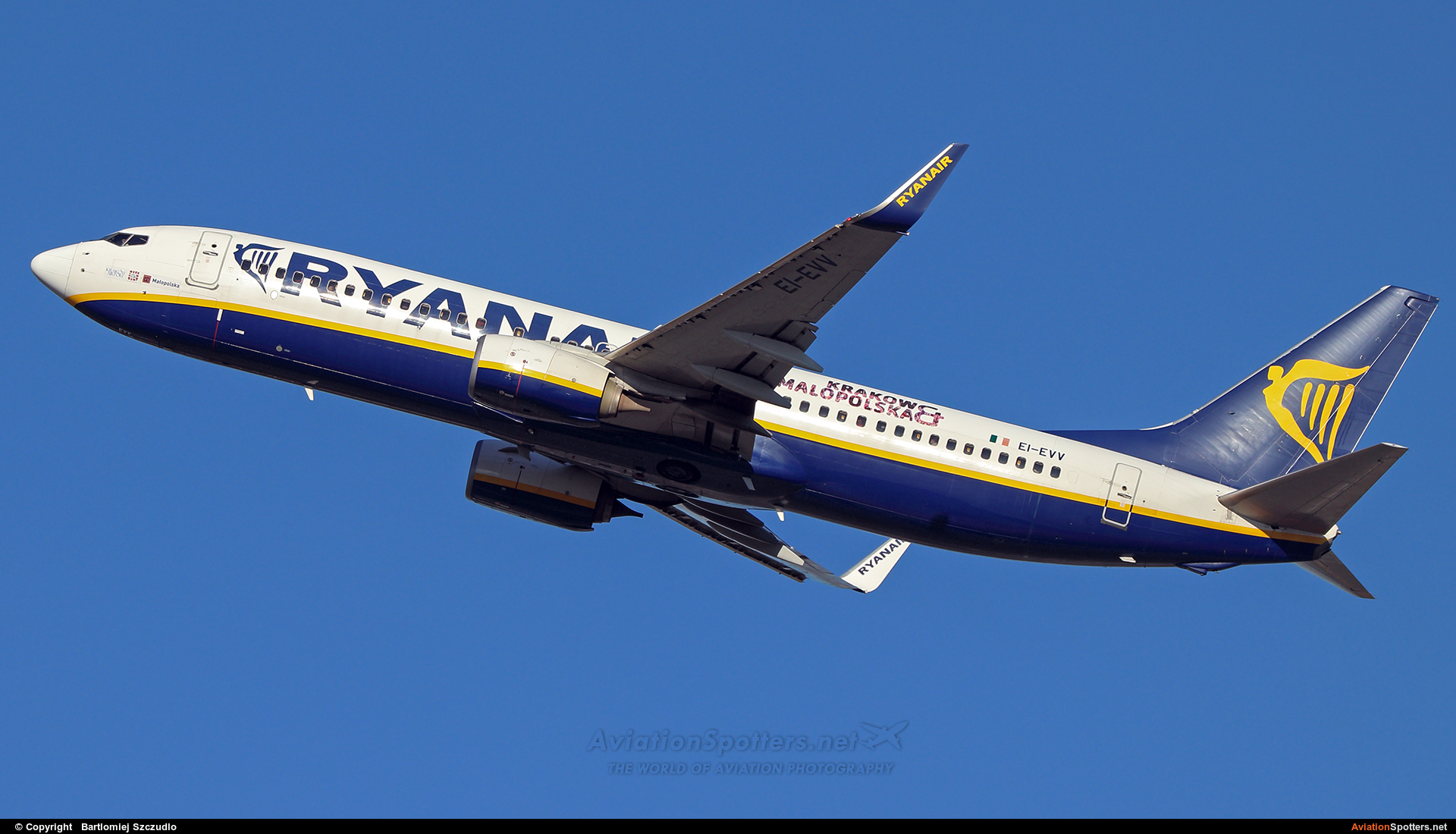 Ryanair  -  737-8AS  (EI-EVV) By Bartlomiej Szczudlo  (BartekSzczudlo)