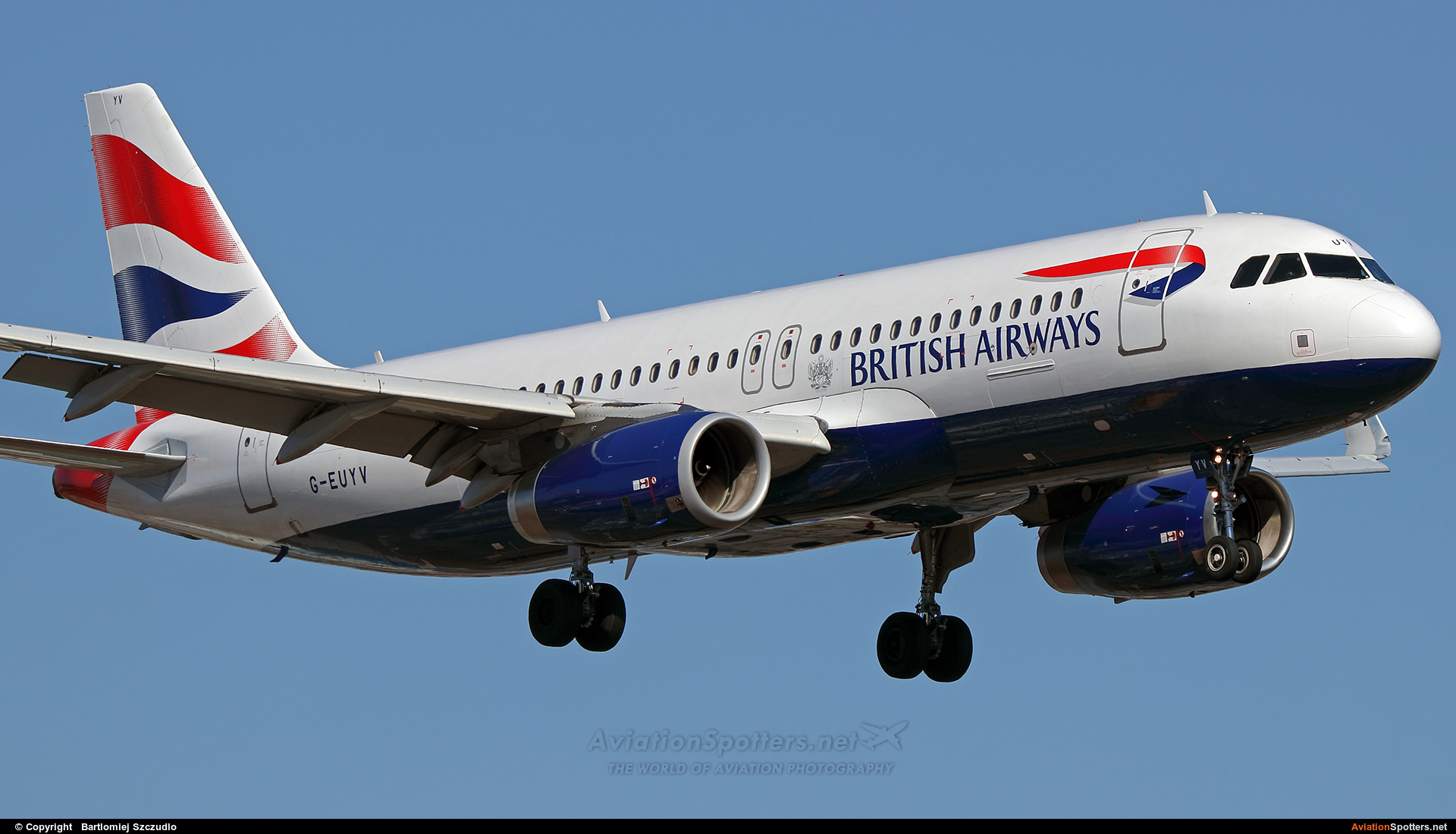 British Airways  -  A320-232  (G-EUYV) By Bartlomiej Szczudlo  (BartekSzczudlo)