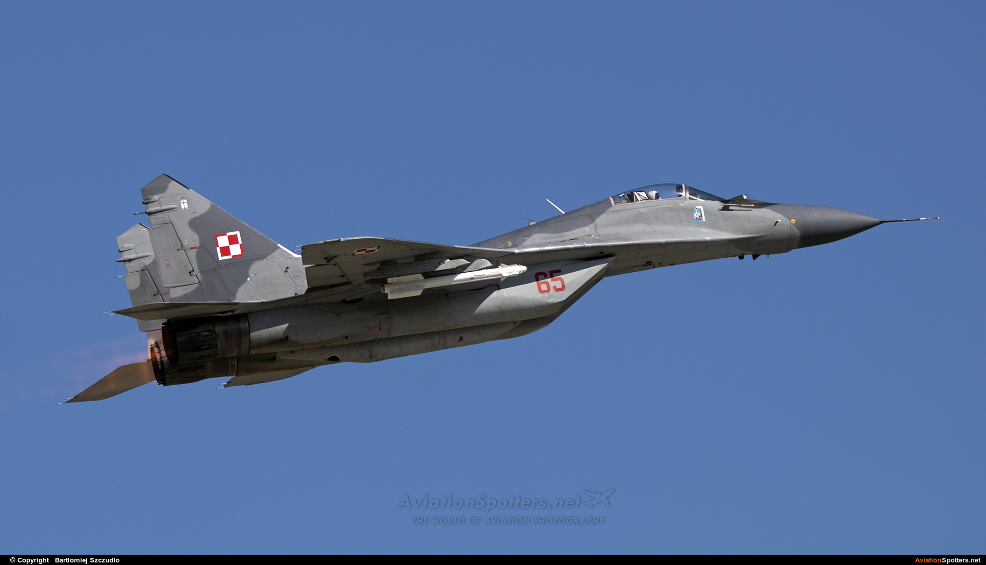 Poland - Air Force  -  MiG-29  (65) By Bartlomiej Szczudlo  (BartekSzczudlo)