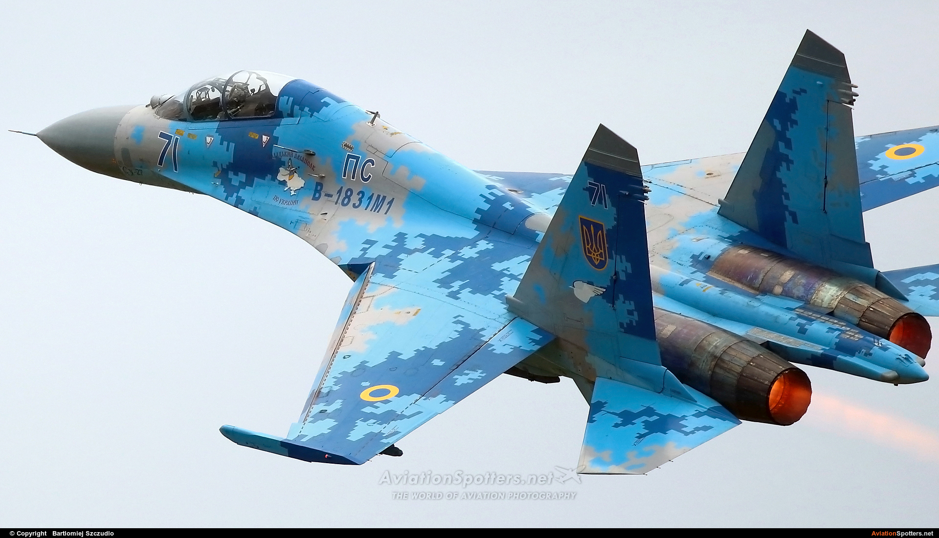 Ukraine - Air Force  -  Su-27  (71) By Bartlomiej Szczudlo  (BartekSzczudlo)