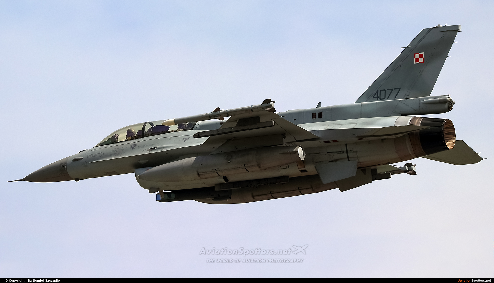 Poland - Air Force  -  F-16C Block 52+ Fighting Falcon  (4077) By Bartlomiej Szczudlo  (BartekSzczudlo)