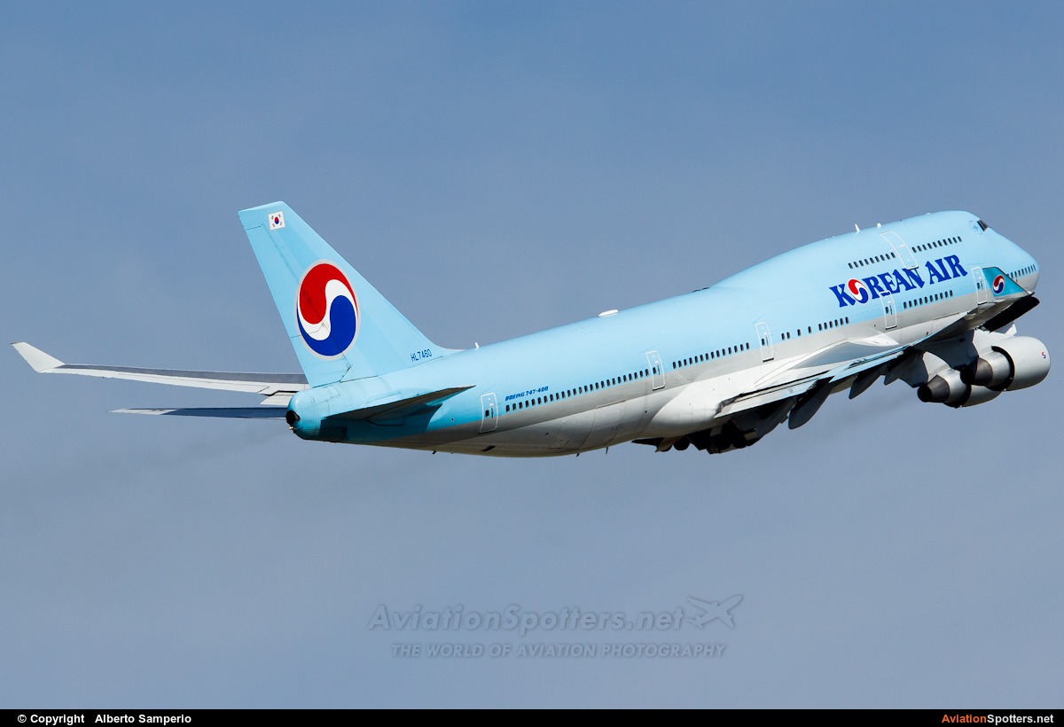 Korean Airlines  -  747-400  (HL7460) By Alberto Samperio (albert.sg)