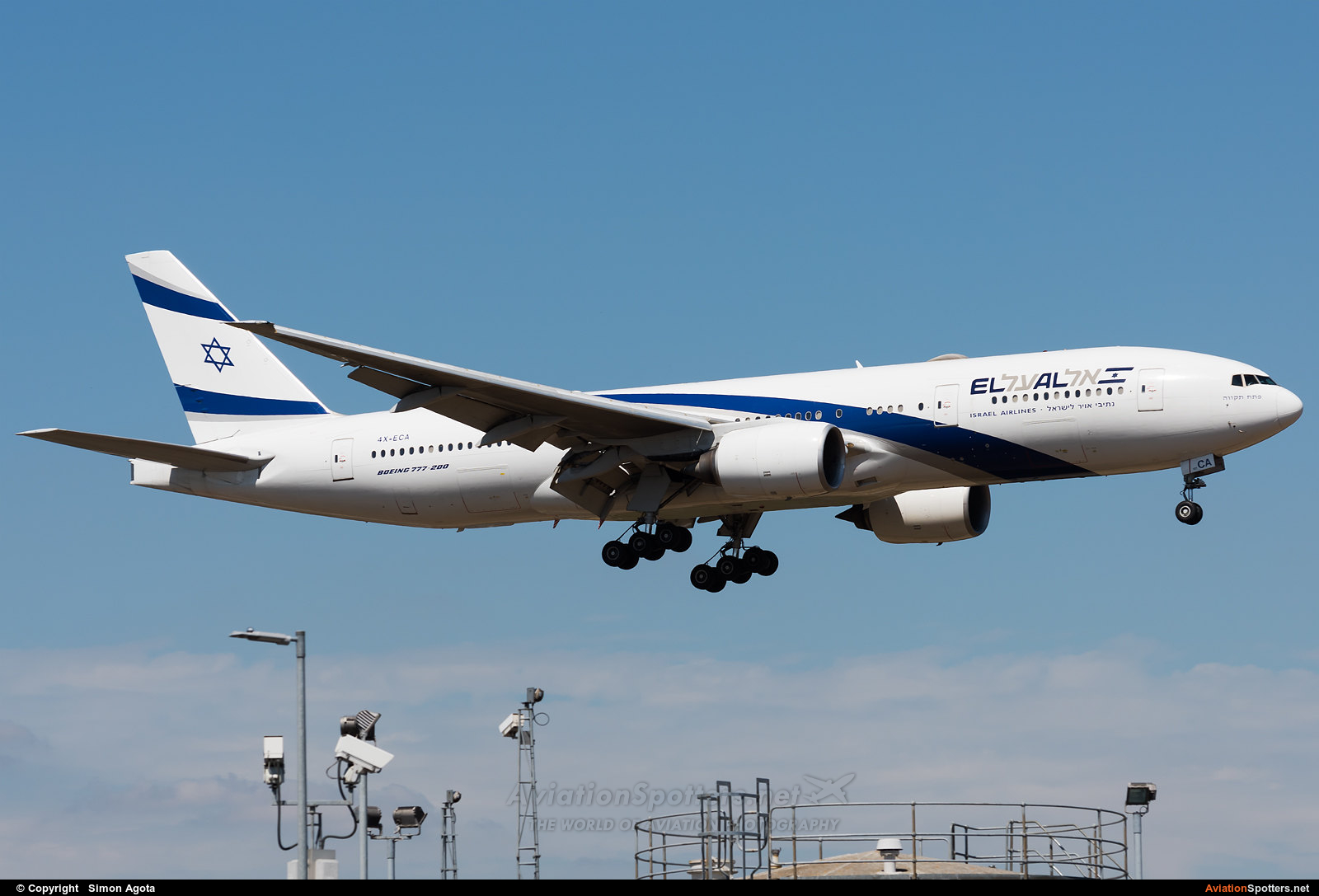 El Al Israel Airlines  -  777-200ER  (4X-ECA) By Simon Agota (goti80)