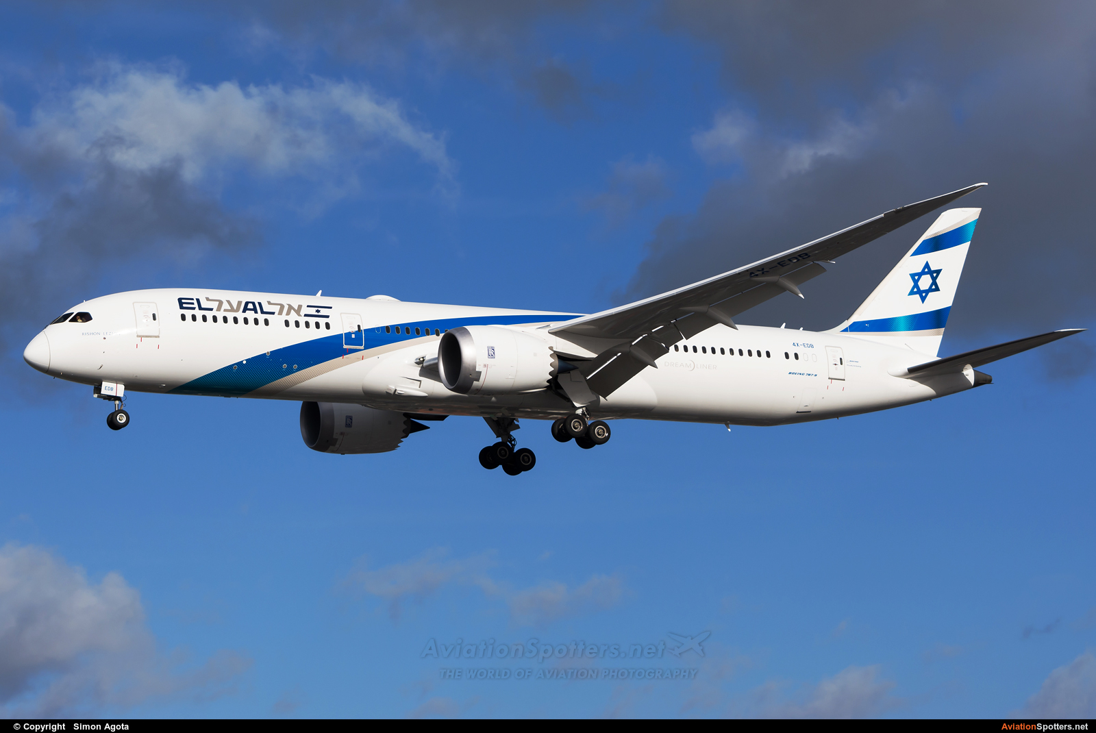 El Al Israel Airlines  -  787-9 Dreamliner  (4X-EDB) By Simon Agota (goti80)