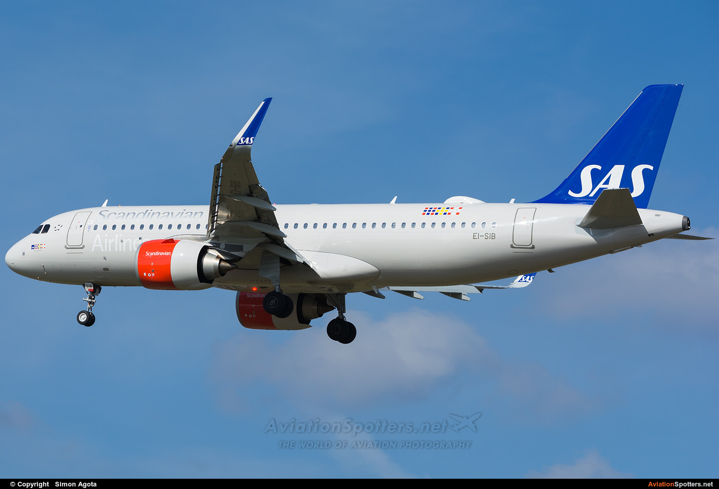 SAS - Scandinavian Airlines  -  A320-251N  (EI-SIB) By Simon Agota (goti80)