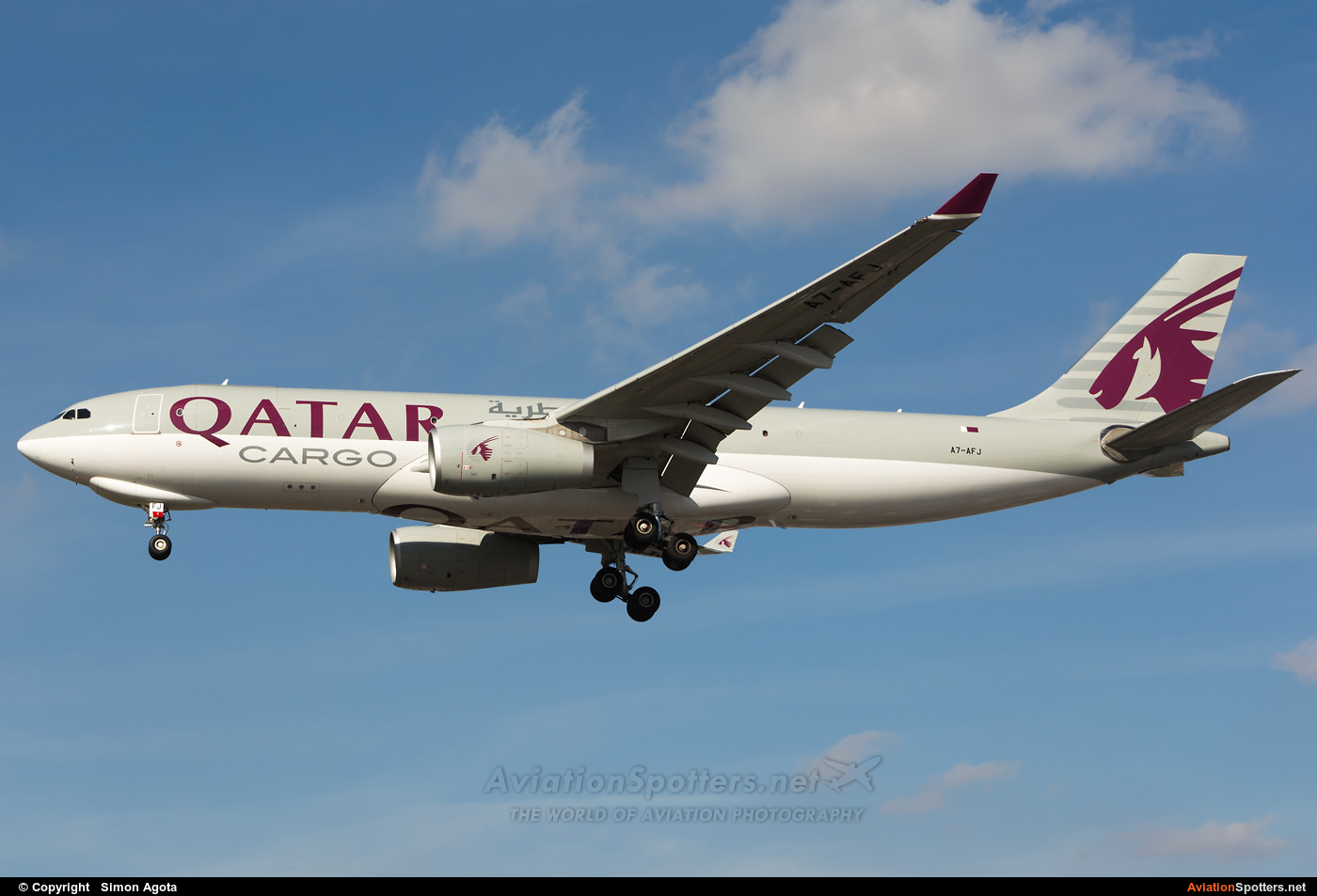 Qatar Airways Cargo  -  A330-200F  (A7-AFJ) By Simon Agota (goti80)