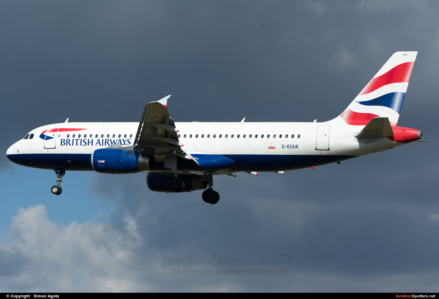British Airways  -  A320  (G-EUUK) By Simon Agota (goti80)