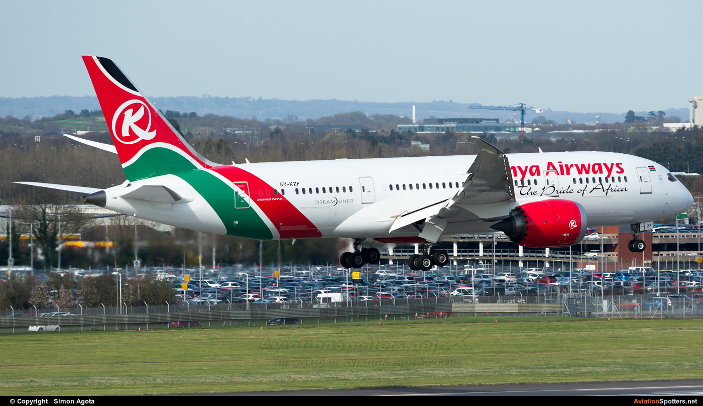 Kenya Airways  -  787-8 Dreamliner  (5Y-KZF) By Simon Agota (goti80)
