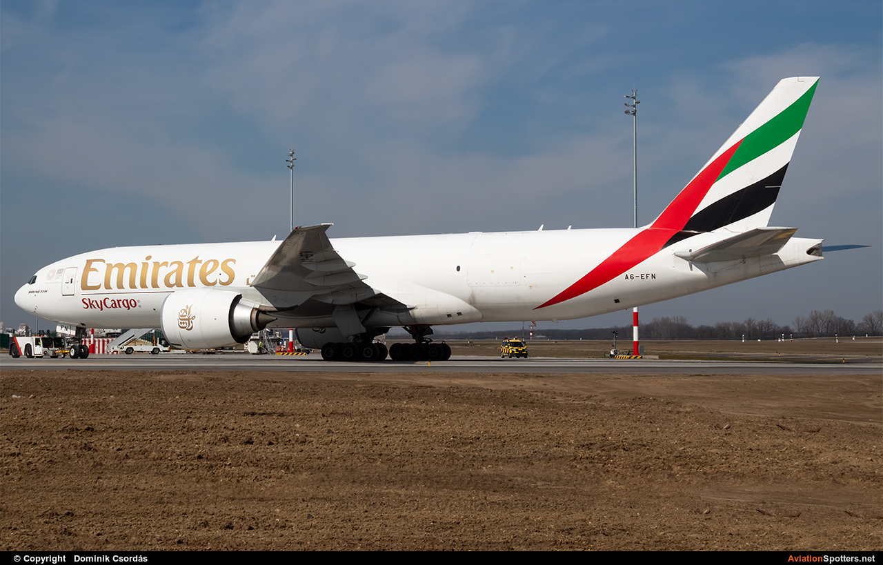 Emirates Sky Cargo  -  777-F1B  (A6-EFN) By Dominik Csordás (Domee)