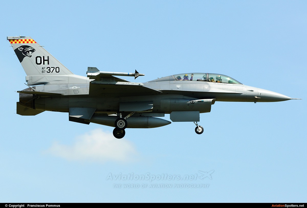 USA - Air Force  -  F-16D Fighting Falcon  (87-0370) By Franciscus Pommus (Francesco)