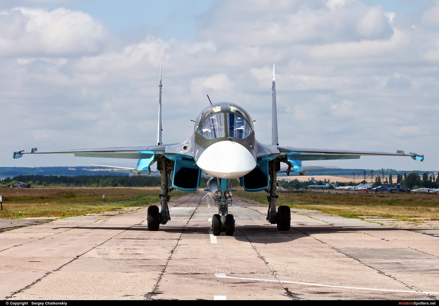 Russia - Air Force  -  Su-34  (28 RED) By Sergey Chaikovskiy (SergeyL)
