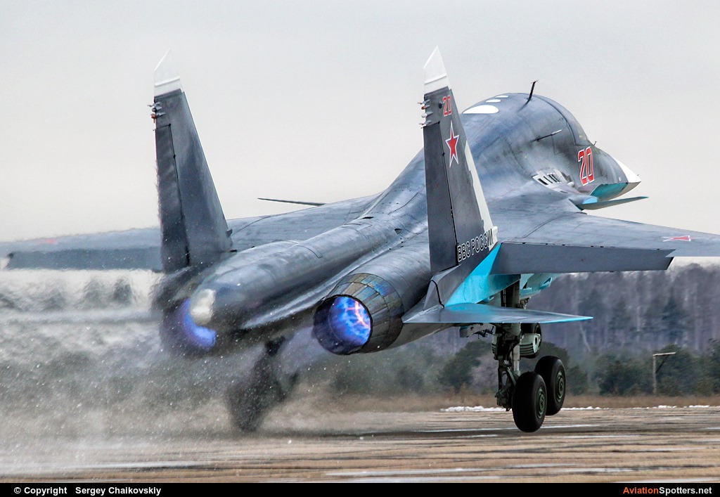 Russia - Air Force  -  Su-34  (20 RED) By Sergey Chaikovskiy (SergeyL)
