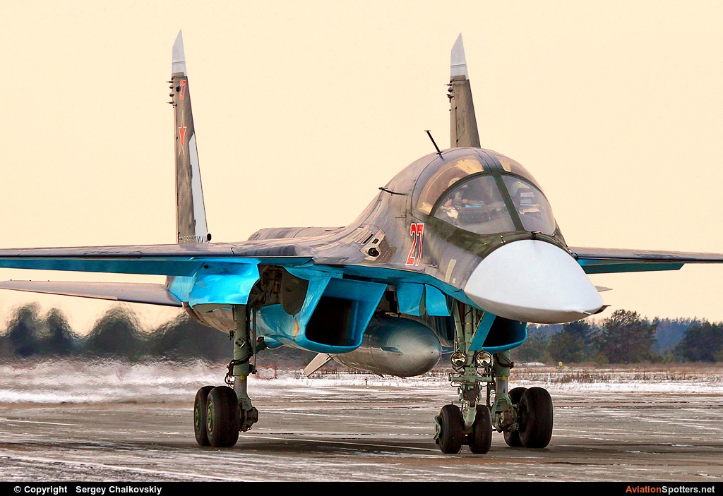Russia - Air Force  -  Su-34  (27 RED) By Sergey Chaikovskiy (SergeyL)