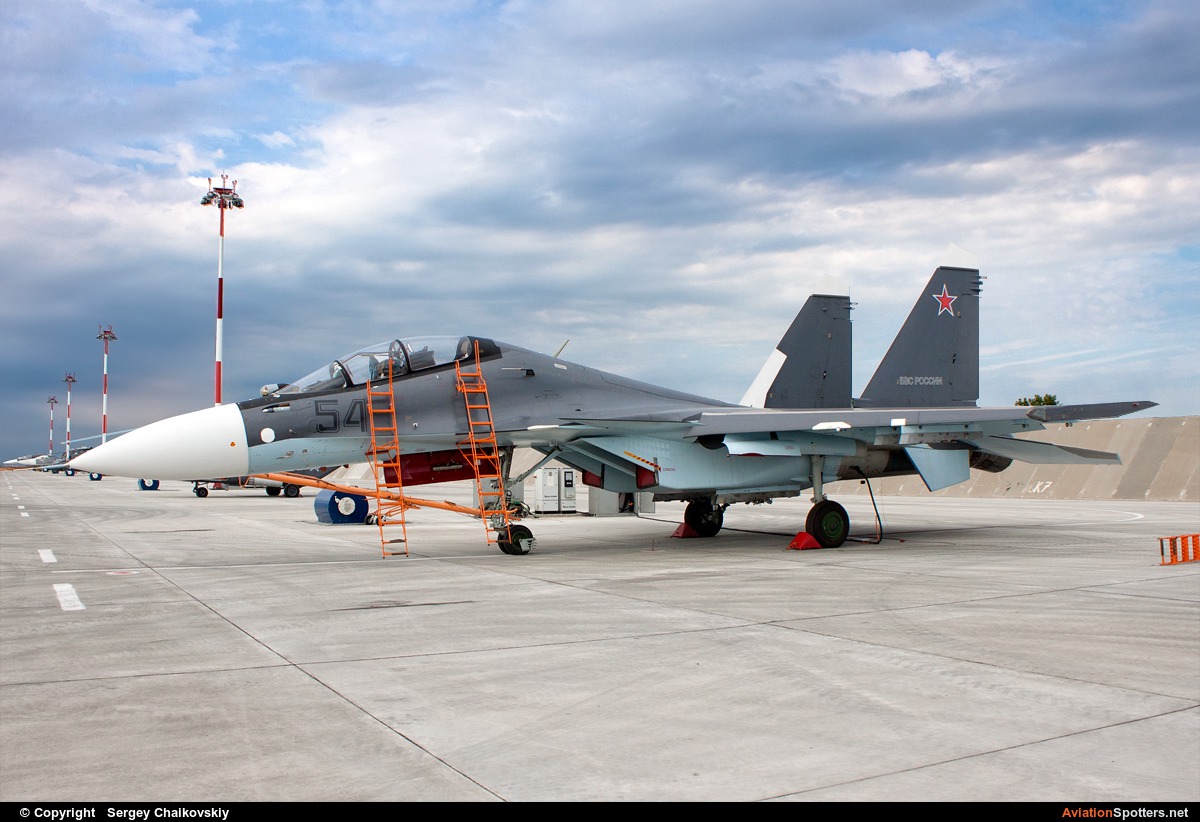 Russia - Air Force  -  Su-30SM  (54 BLACK) By Sergey Chaikovskiy (SergeyL)