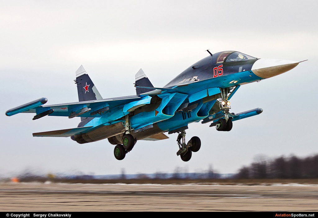 Russia - Air Force  -  Su-34  (05 RED) By Sergey Chaikovskiy (SergeyL)