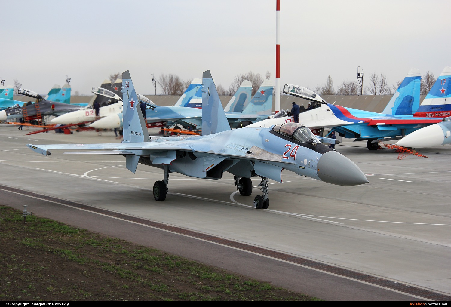 Russia - Air Force  -  Su-35S  (24) By Sergey Chaikovskiy (SergeyL)