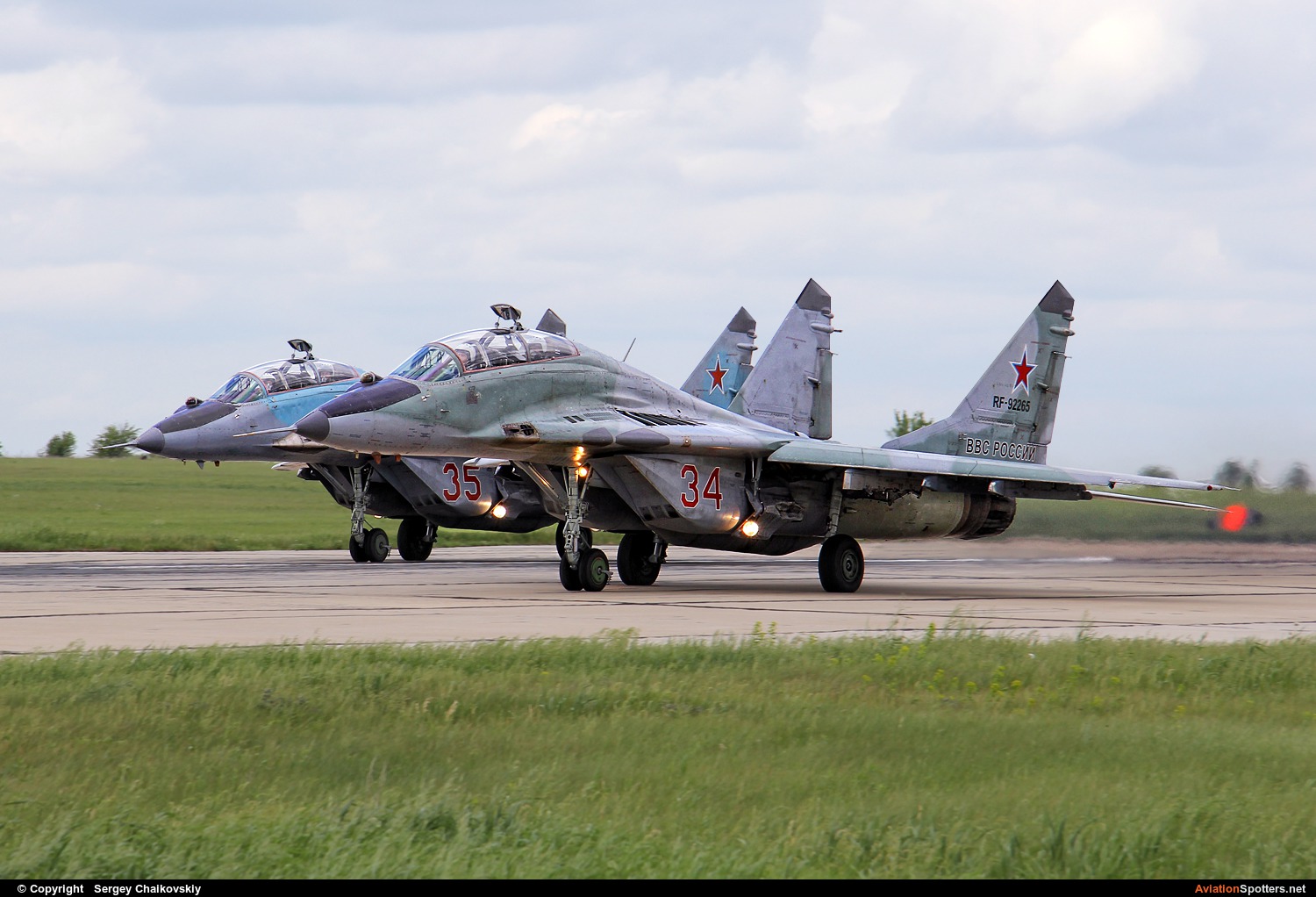 Russia - Air Force  -  MiG-29UB  (RF-92265) By Sergey Chaikovskiy (SergeyL)