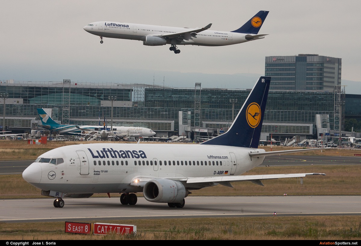 Lufthansa  -  737-500  (D-ABIR) By Jose I. Soria (MadridSpotter)