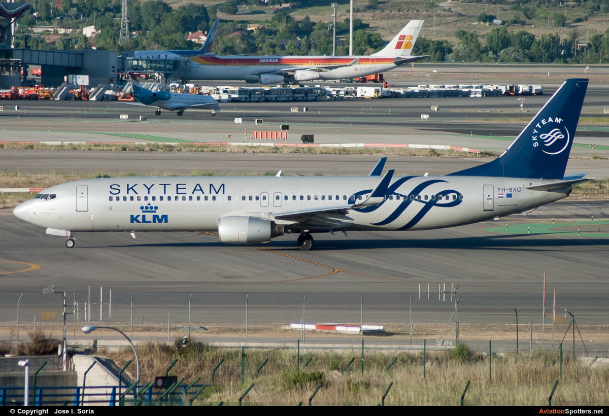 KLM  -  737-800  (PH-BXO) By Jose I. Soria (MadridSpotter)