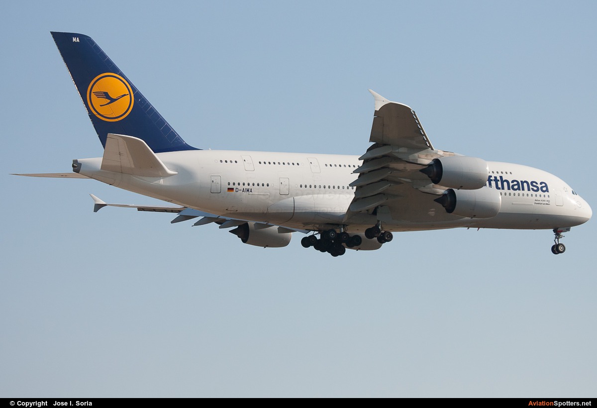 Lufthansa  -  A380-841  (D-AIMA) By Jose I. Soria (MadridSpotter)