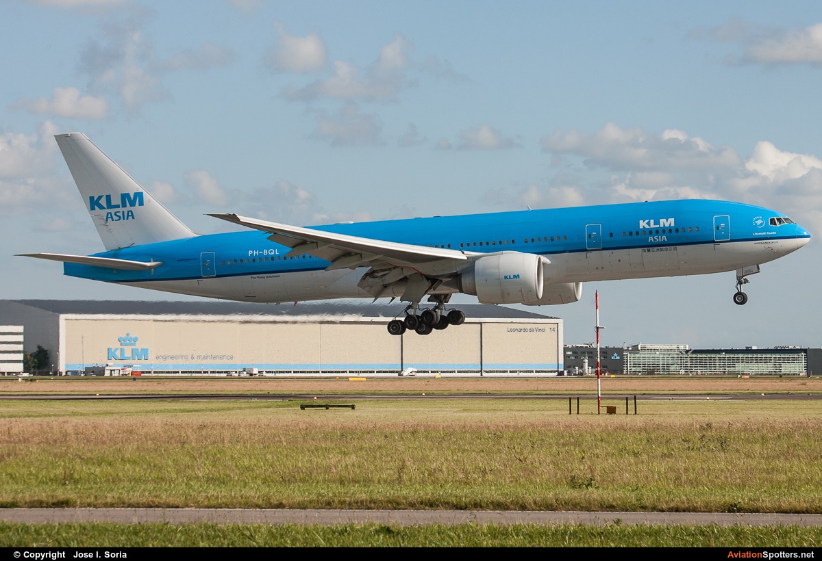 KLM Asia  -  777-200ER  (PH-BQL) By Jose I. Soria (MadridSpotter)