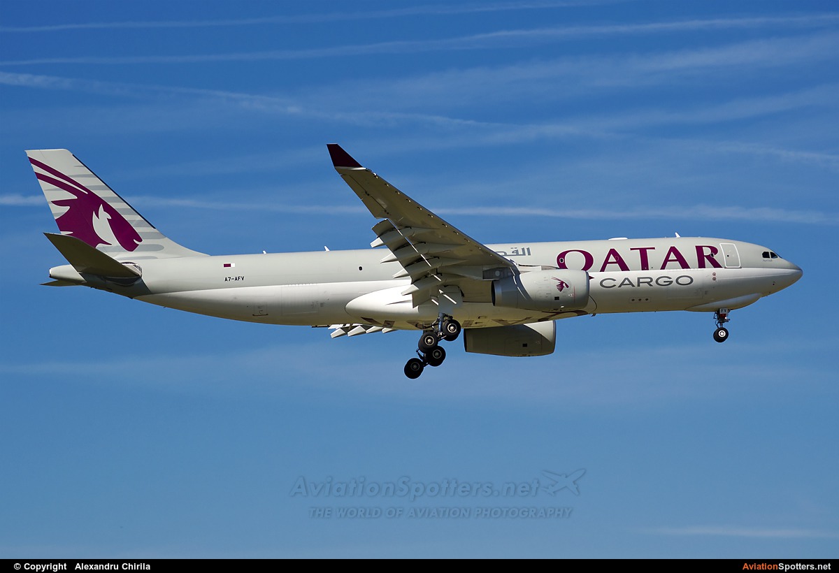 Qatar Airways Cargo  -  A330-243  (A7-AFV) By Alexandru Chirila (allex)