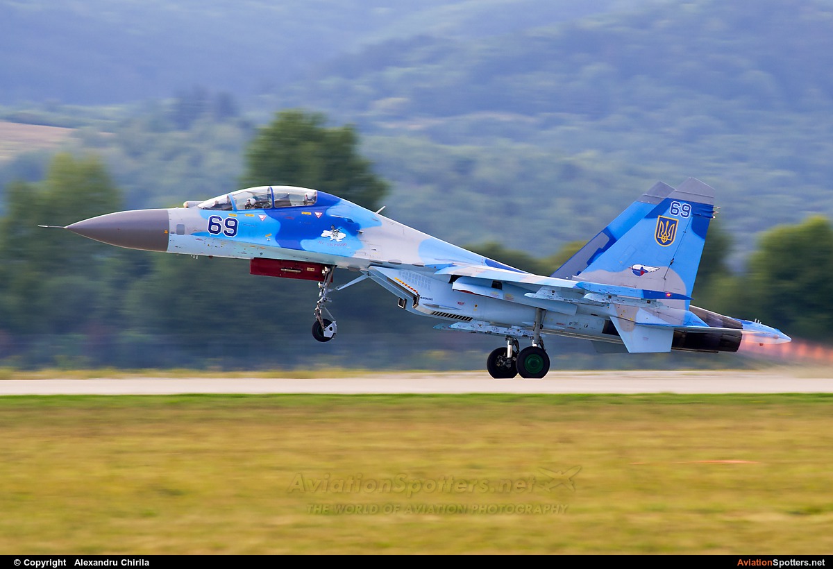 Ukraine - Air Force  -  Su-27UB  (69 BLUE) By Alexandru Chirila (allex)