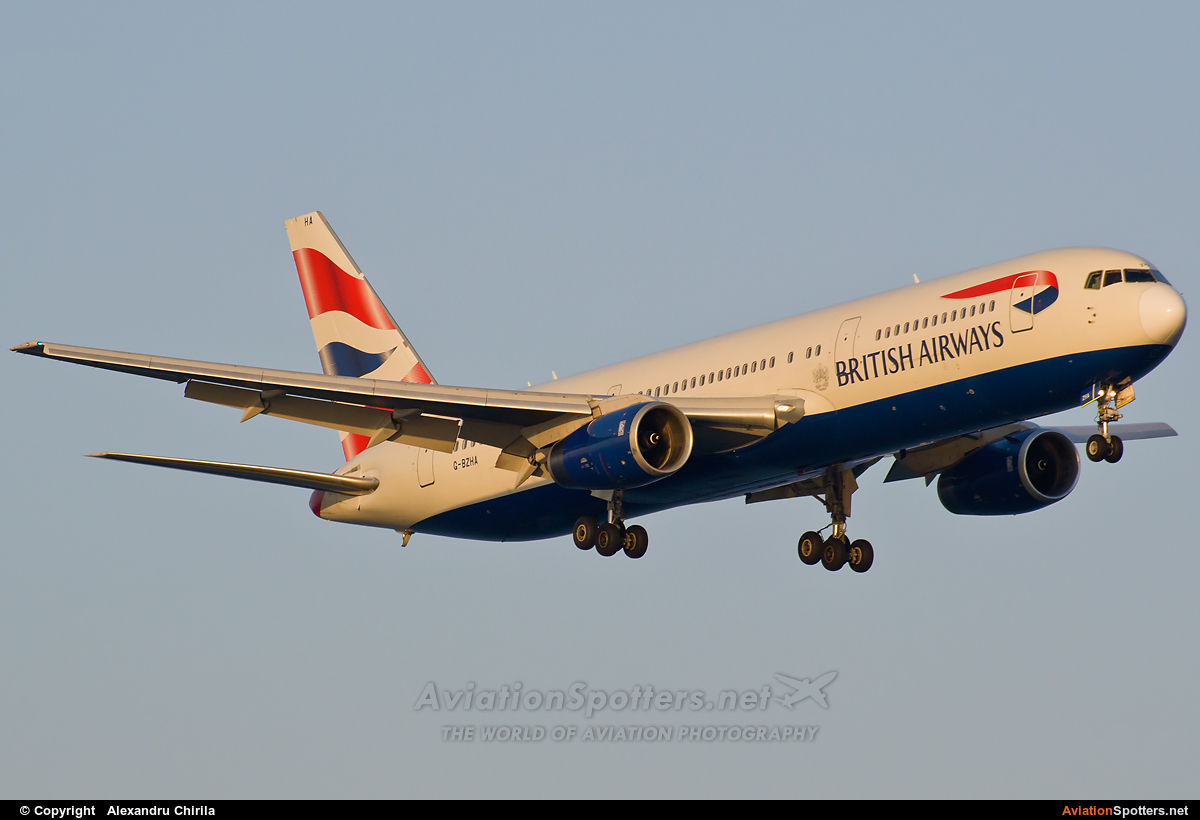 British Airways  -  767-300ER  (G-BZHA) By Alexandru Chirila (allex)