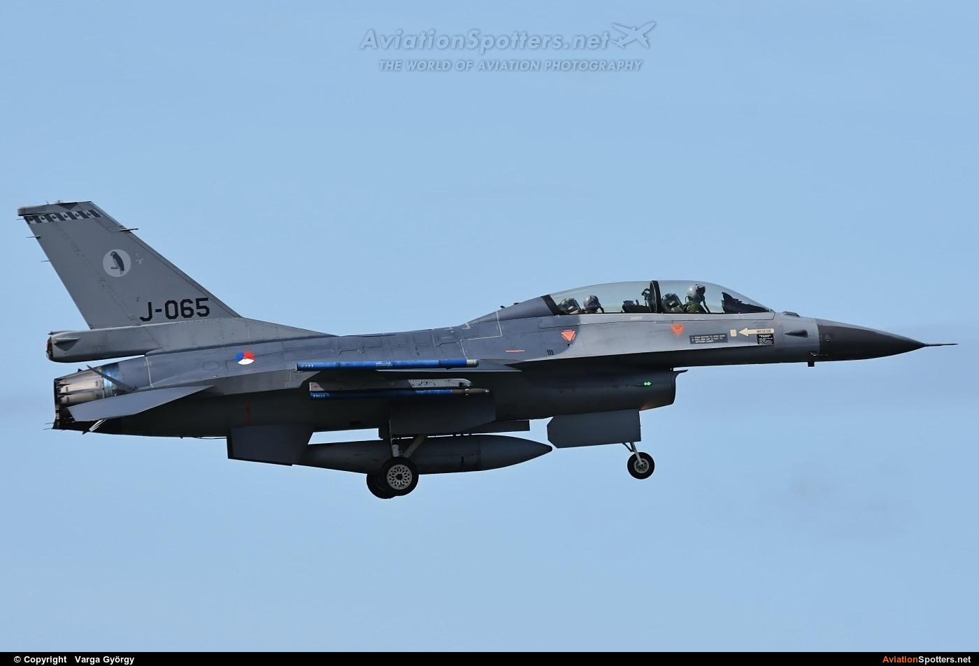 Netherlands - Air Force  -  F-16BM Fighting Falcon  (J-065) By Varga György (vargagyuri)