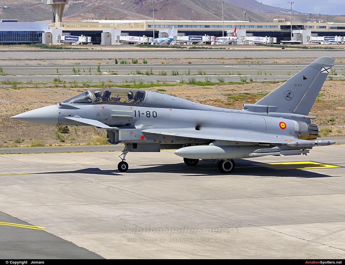 Spain - Air Force  -  Typhoon  (CE.16-11) By Jomaro (Nano Rodriguez)