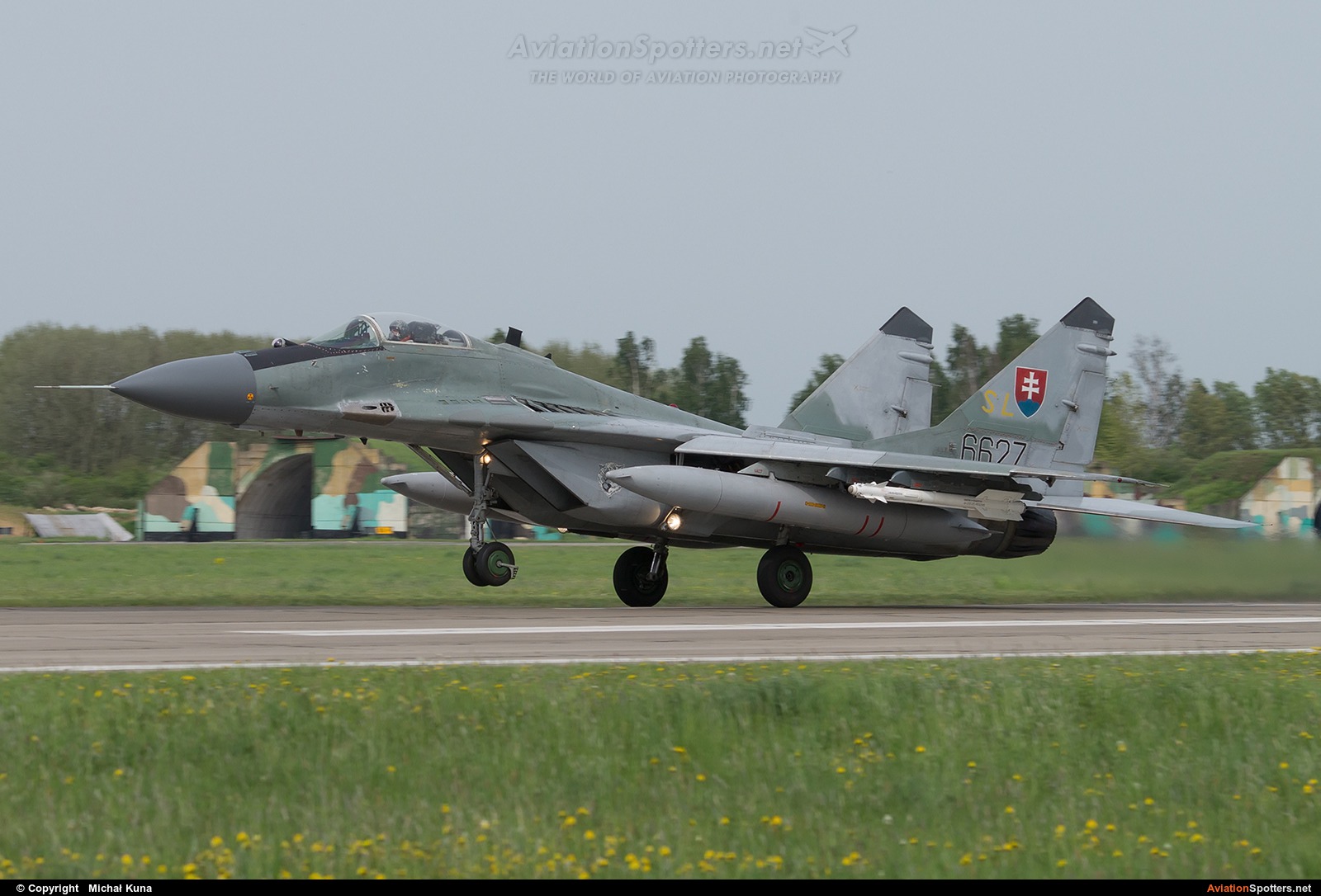 Slovakia - Air Force  -  MiG-29AS  (6627) By Michał Kuna (big)