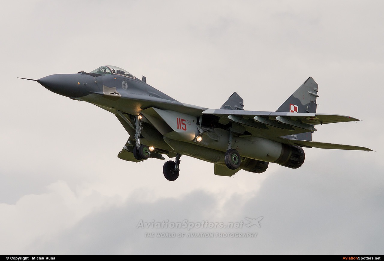Poland - Air Force  -  MiG-29A  (115) By Michał Kuna (big)