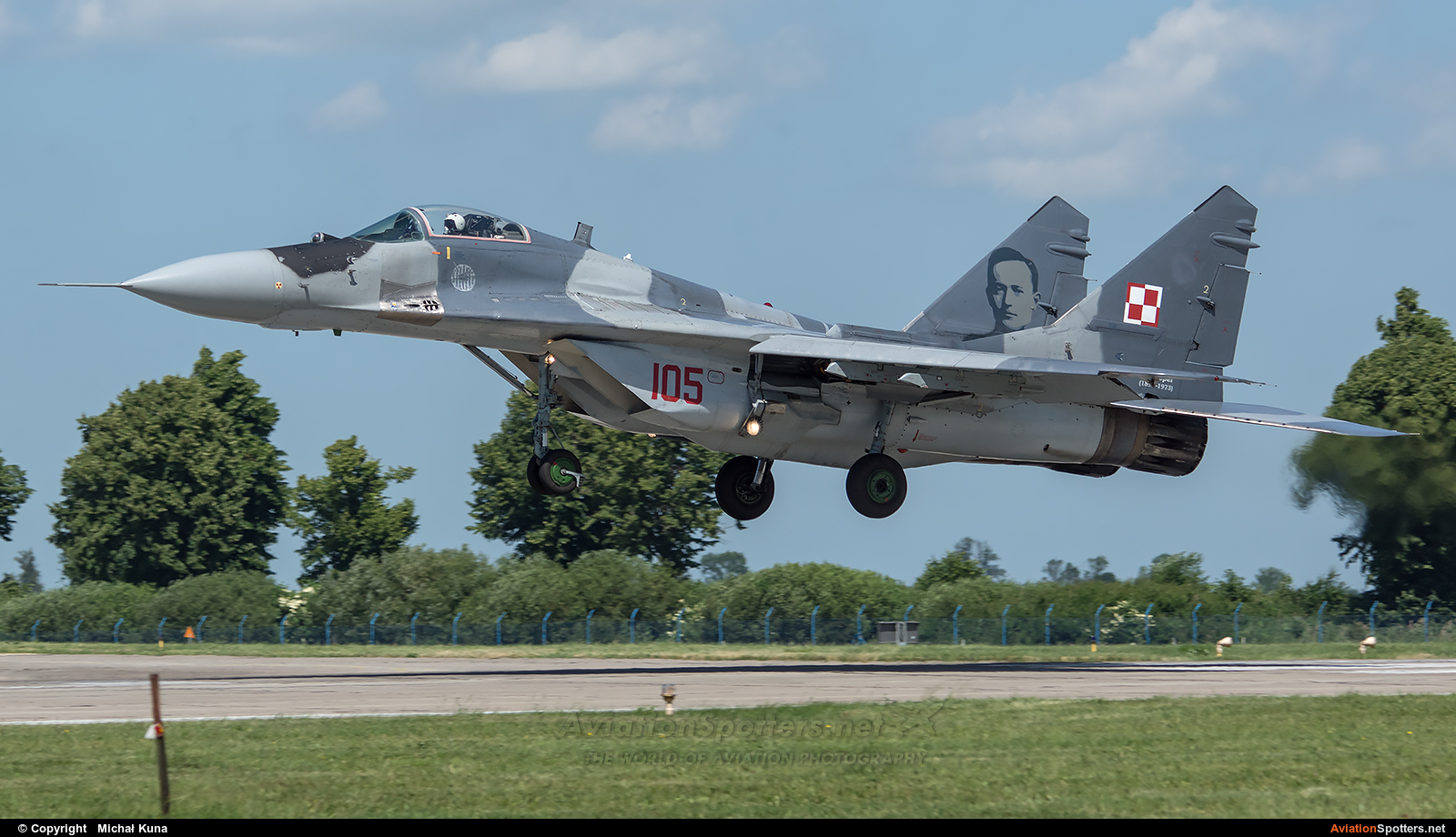 Poland - Air Force  -  MiG-29A  (105) By Michał Kuna (big)