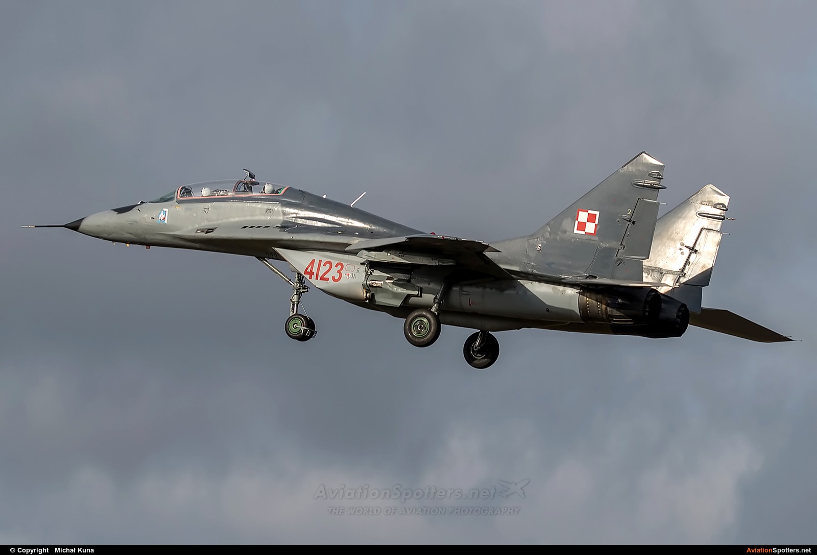 Poland - Air Force  -  MiG-29GT  (4123) By Michał Kuna (big)