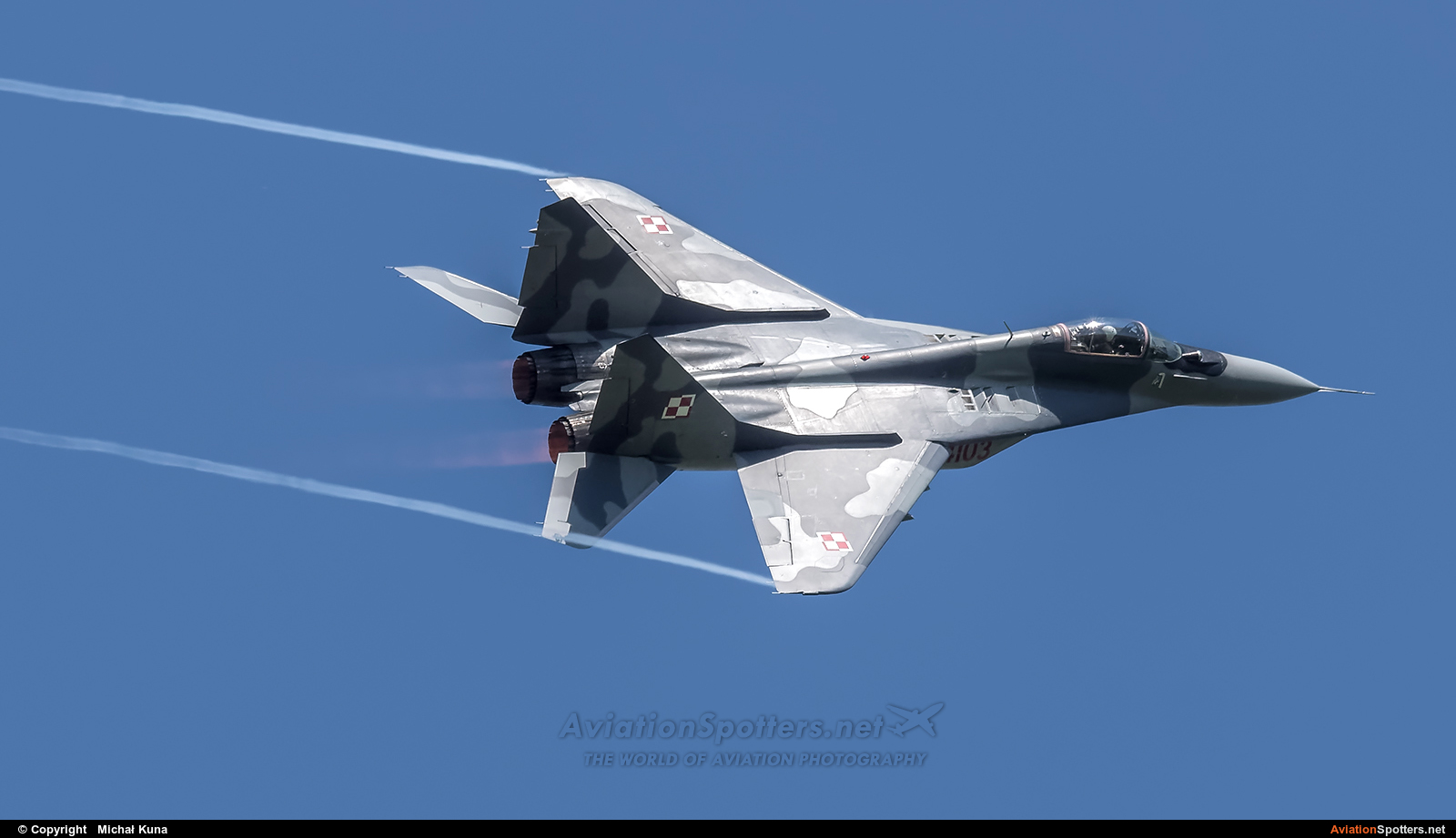 Poland - Air Force  -  MiG-29G  (4103) By Michał Kuna (big)