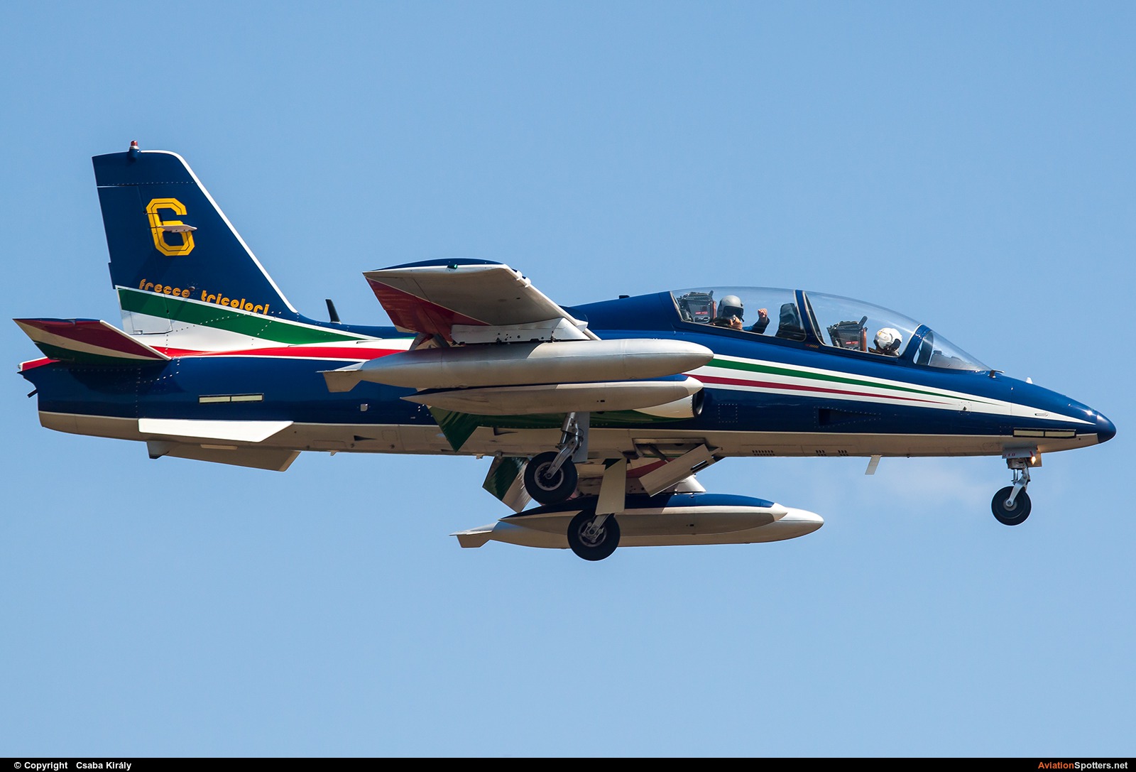 Italy - Air Force : Frecce Tricolori  -  MB-339-A-PAN  (MM54485) By Csaba Király (Csaba Kiraly)