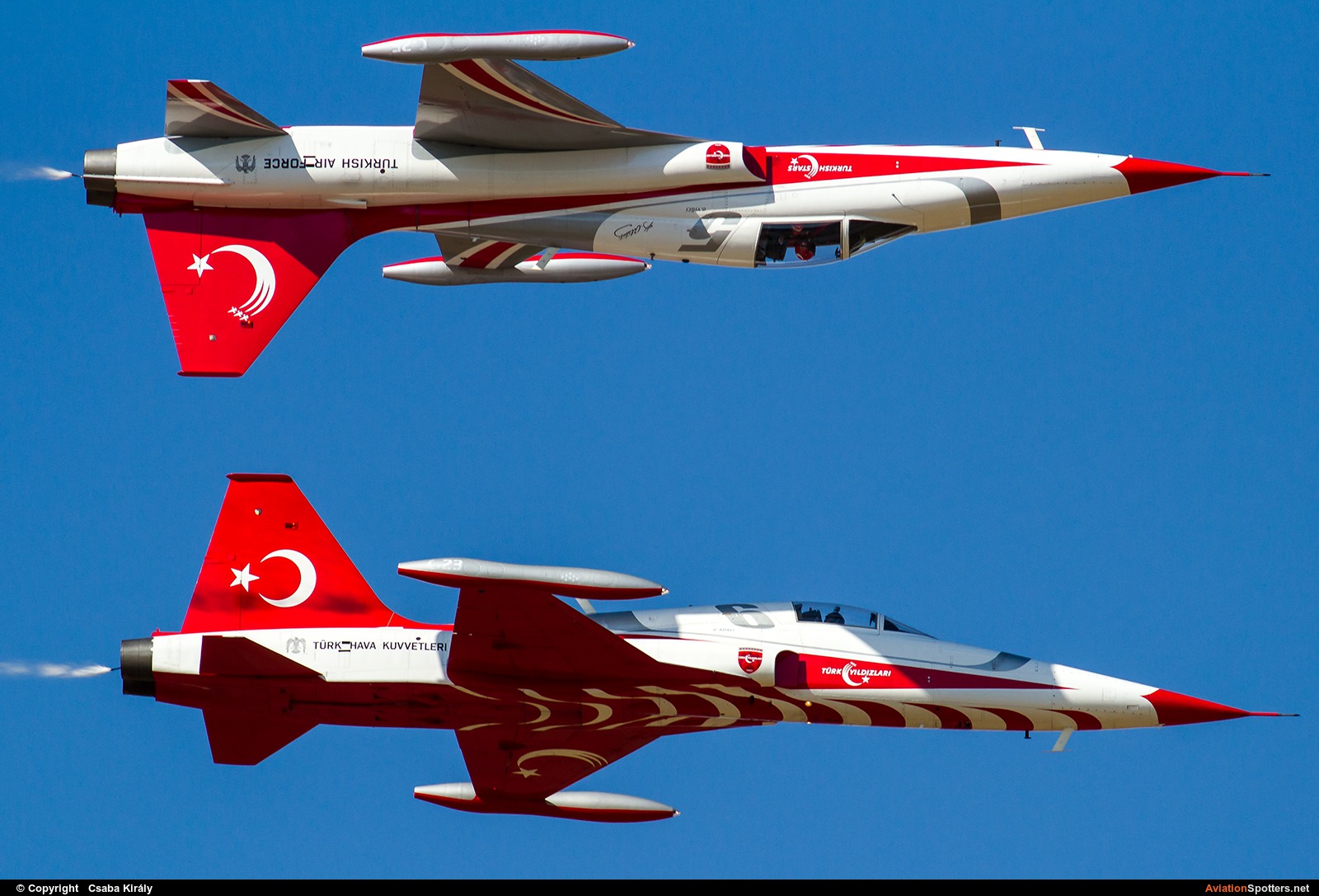 Turkey - Air Force : Turkish Stars  -  NF-5A  (70-3025) By Csaba Király (Csaba Kiraly)