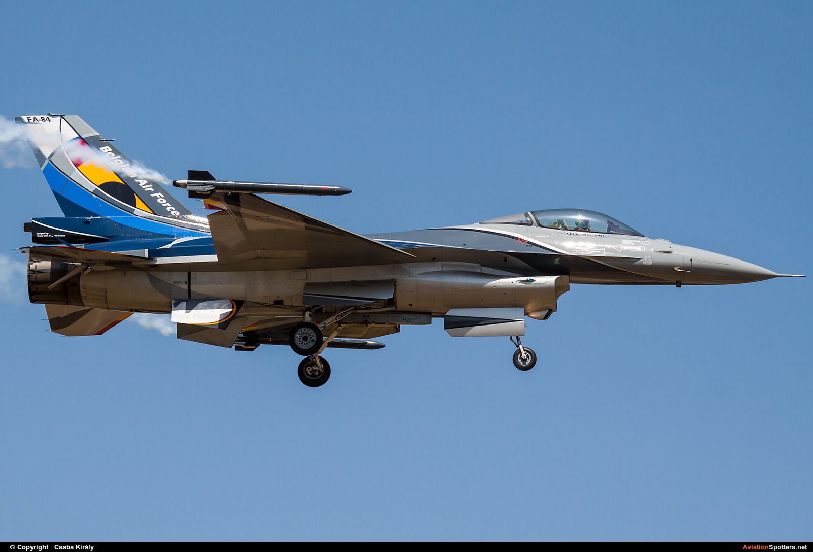 Belgium - Air Force  -  F-16AM Fighting Falcon  (FA-84) By Csaba Király (Csaba Kiraly)
